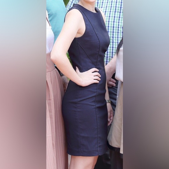 H&M Sleeveless Fitted Mini Dress - Navy - Picture 2 of 8